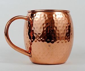 Tasse classique en cuivre pur à 100 %, faite à la main, de haute qualité, pour boissons, hôtel, bar, maison, école - Product Image 1