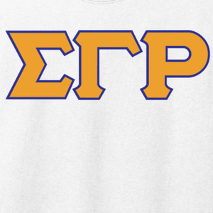 <b>White</b> Short Sleeve <b>T</b>-<b>Shirt</b> with Orange and Blue ETP Graphic Crew <b>Neck</b> Casual Cotton Tee Custom Printed Streetwear Fashion - Product Image 2