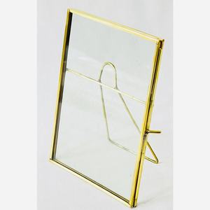 Modern Aluminum Glass Photo Frame Rectangular <b>Tabletop</b> Inlay Printing Shatterproof Horizontal Display - Product Image 5