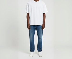 T-shirt vierge pour homme 100 % coton 350 GSM Premium, coupe classique, col rond, manches courtes, idéal pour l'impression et la personnalisation en gros - Product Image 5