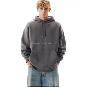 Alta calidad peso pesado 500gsm 100% algodón Unisex pulóver Sudadera con capucha Invierno Polar suéter bordado logotipo personalizado Sudadera larga - Product Image 1