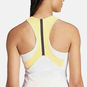 Uniforme de netball pour femmes de haute qualité, léger, 100% polyester, motif uni, robe de tennis géométrique, ajustée, sans manches, séchage rapide - Product Image 3