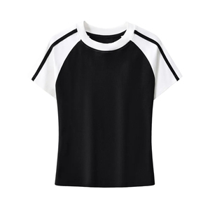 เสื้อยืดคอตตอน 100% น้ำหนัก 260 กรัม คอกลม แขนสั้น แบบเรียบ รับออกแบบลายเอง สีพื้น ดีไซน์ทันสมัย ราคาขายส่ง - Product Image 5