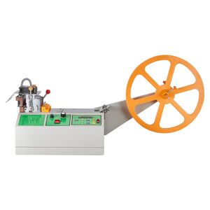 Macchina Tagliatessuti a Temperatura Regolabile con Display LCD per Nastri e Fettucce, Alimentata a Motore - Product Image 1