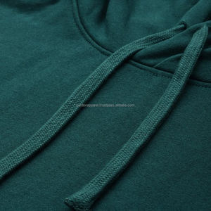 Sweat-shirt pour homme Nardon Apparel, de haute qualité, lourd, coupe classique, personnalisable, en molleton vert avec cordon de serrage - Product Image 5