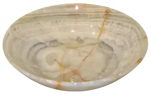 Centro de mesa de ónix artesanal de lujo, accesorio de piedra de mármol de alta gama hecho a mano, piedra pulida contemporánea, precio de mayoreo. - Product Image 4