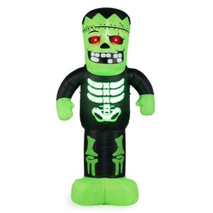 Frankenstein Gonfiabile Illuminato a LED da 2,5 m, Decorazione di Halloween per Esterni Impermeabile con Inflazione Rapida Stile Anni '90, con Picchetti/Corda - Product Image 2