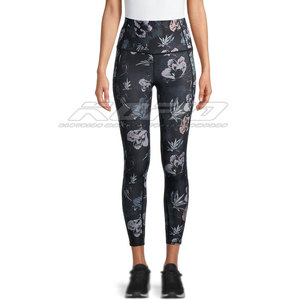 Leggings personnalisés par sublimation, pantalons de sport imprimés sur mesure, coupe extensible confortable pour la gym et la course à pied - Product Image 2