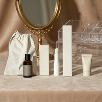 Boîtes rigides écologiques pour cosmétiques, en papier kraft, forme rectangulaire, avec doublure en carton pour produits de beauté