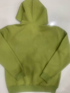 Sweat à capuche oversize pour homme avec cordon de serrage, col croisé, épaules tombantes, devant uni et poignets côtelés - Product Image 5