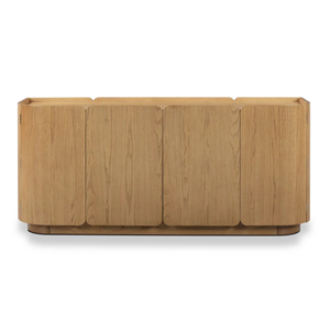 Modern Solid Wood Living Room <b>Cabinet</b> Minimalist Side Console Storage <b>Buffet</b> Entryway Accent Cupboard - Product Image 3