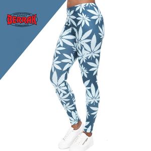 Fashion Leggings Mint Weed Printing Fitness Legging High <b>Stretch</b> Leggins High Waist Slim Sexy Legins <b>Trouser</b> <b>Women</b> Pants - Product Image 1