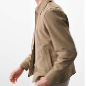 Everyday Wear <b>Suede</b> Leather <b>Jacket</b> Modern Casual Style <b>Suede</b> Leather <b>Jacket</b> Soft Fabric With Comfortable Fit - Product Image 4