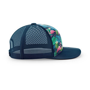 Casquette de camionneur Keepdri, design tropical flamant rose Miami, personnalisable OEM/ODM, impression par sublimation, respirante, protection UV, antibactérienne - Product Image 1