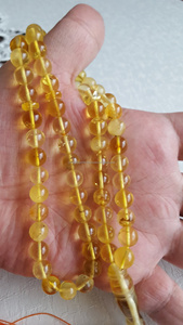 Résine d'ambre jaune Tasbih Misbah Sibha Tespih 99 perles de prière rondes chapelet islamique Tasbeeh pour Zikr Dhikr Namaz - Product Image 6