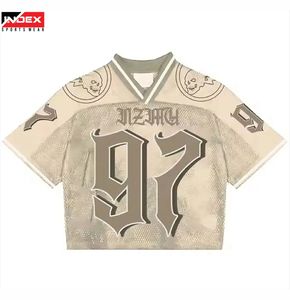 Maillot de football en maille respirante, fabrication directe d'usine, logo personnalisé, fabricant d'uniformes d'équipe - Product Image 1