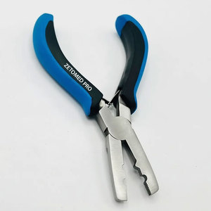 Pince multifonction en acier inoxydable avec logo personnalisé, outils pour extensions de cheveux, pince à micro-perles avec fonction de broyage - Product Image 6