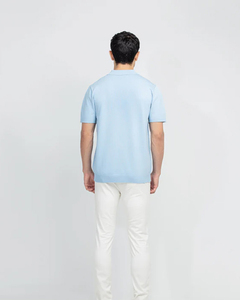 Camisas de Hombre Ecológicas de Punto, Ligeras, Ajustadas, de Manga Corta, con Dobladillo Acanalado y Botones, Logotipo Personalizado, Nueva Colección de Verano, Coloridas, de Algodón - Product Image 5