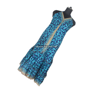 Vestido de seda vintage de aspecto elegante para mujer, vestido de seda tipo sari, elegante vestido de noche sin mangas para damas. - Product Image 3