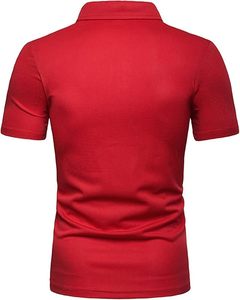 Camisa de Hombre Slim Fit de Alta Calidad, Mezcla de Algodón Tejido, Antiarrugas, con Bolsillo, Diseño Personalizado con Logotipo, para Golf, Directo de Fábrica - Product Image 4
