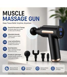 Meilleur pistolet de massage sans fil pour sportifs, vibrations pour la relaxation musculaire, thérapie par ondes de choc - Product Image 5