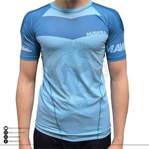 Camiseta Deportiva Mawra Rashguard de Alta Calidad, Diseño Personalizado, Ecológica, UPF50+, con Paneles Ventilados, Compresión, Manga Corta, Unisex, para Gimnasio y Combate - Product Image 5
