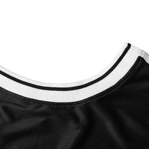 Maillot de basket-ball noir sans manches pour hommes, col en V, séchage rapide, respirant, gilet athlétique, haut d'entraînement pour équipe de jeunes - Product Image 2