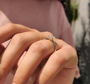 Anillos de Diamante de Laboratorio al por Mayor, Corte Esmeralda, Oro Sólido de 10k, 14k, 18k, 1ct, Sin Níquel, Sin Plomo, Joyería Fina Clásica, Proveedor Mayorista - Product Image 2