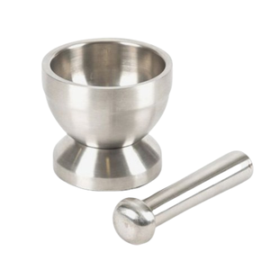 Stainless Steel <b>Kitchen</b> <b>Accessories</b> Silver Finished Ginger Garlic Crushing Tools Wedding And Catering Usage Mortar Pestle - Product Image 1