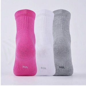 Athletic <b>Socks</b> Ankle Length Breathable <b>Running</b> <b>Socks</b> for Adults Solid Color Pink White Gray Summer Sports Wear - Product Image 2