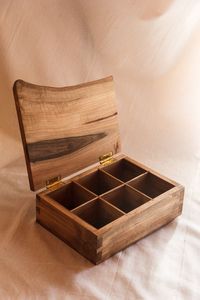 Antique Design Wooden Spice Storage <b>Box</b> Rectangle Shape Lid Hinged Minimalist Design 1 Layer Multifunctional Dishwasher Safe <b>Box</b> - Product Image 2