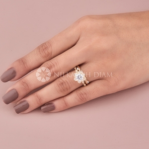Luxury Design IGI Certified Round Cut Bridal Diamond <b>Rings</b> Set Lab Created Diamond <b>Rings</b> from <b>Indian</b> Supplier & Manufactur - Product Image 5