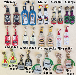 Pendientes de cuentas de colores con diseño floral bohemio para Año Nuevo, joyería hecha a mano, para fiestas, celebraciones, estilo moderno y atrevido - Product Image 2