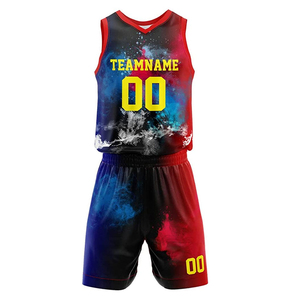 OEM Basketball Uniforms Made Of High Quality Polyester Custom Colors And Sizes Available For Teams - Product Image 1
