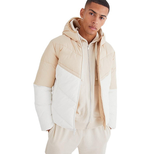 Wholesale Men Thick Eco-Friendly 100% Polyester Puffer <b>Jacket</b> Waterproof Durable Shell Regular Fit Casual Street Winter Coat OEM - Product Image 1