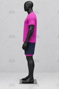 Bright <b>Pink</b> Soccer Team Jersey Set Polyester Training <b>Shirt</b> and Shorts Sports Uniform for Club Practice - Product Image 3