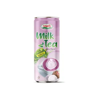 ซัพพลายเออร์ที่ดีที่สุดชานมขายส่งขวดชานม250Ml NAWON TARO ชานมกับก๋วยเตี๋ยวโปรตีน OEM ODM