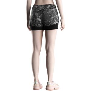 Shorts Deportivos para Mujer con Capa Interior de Soporte, Corte Láser y Ventilación para Entrenamientos en Clima Cálido - Product Image 1