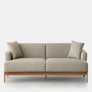 Minimalist Two Seat Upholstered <b>Sofa</b> Best Quality Fabric With Wooden Frame Fabric <b>Cover</b> For Living Room Furniture Hotel Villa - Product Image 3
