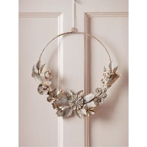 Rustic Iron <b>Flower</b> <b>Wall</b> Wreath Hand-Painted Floral Garland Metal Art Hanging <b>Decor</b> For Wedding Party Hotel Garden <b>Wall</b> Ornament - Product Image 3