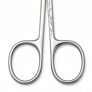 Ciseaux à sourcils en acier inoxydable, lame droite et aiguisée, pour droitiers, outil de beauté et de soin - Product Image 4