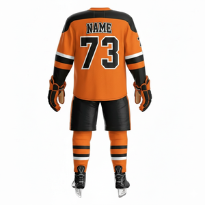 Jersey de Hockey sobre Hielo Personalizado al por Mayor OEM |   Tela de malla transpirable |   Uniformes de Hockey con Logotipo Personalizado, Uniformes de Hockey sobre Hielo OEM - Product Image 2