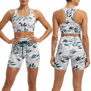 Ropa Deportiva al por Mayor, Shorts de Yoga Modernos Sublimados, Shorts Deportivos Elásticos para Gimnasio, Ropa Deportiva para Ciclismo para Mujer - Product Image 3