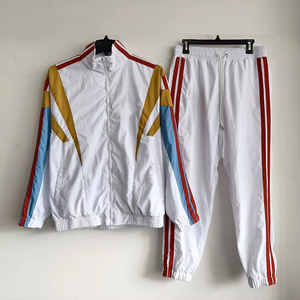 Premium Unisex Reversible Windbreaker <b>Tracksuit</b> Set Eco Friendly 100% Nylon Lightweight Windproof Printed Solid Soccer Training - Product Image 1