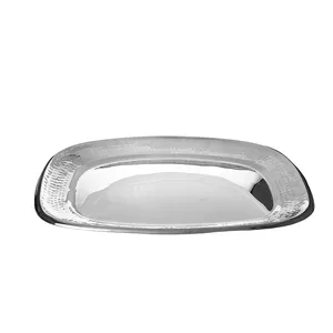 Bandeja de Cerámica Artesanal de Estilo Rústico Moderno Americano, Ecológica, con Acabado Dorado Premium para Decoración de Hogar de Lujo, de Alta Gama - Product Image 1