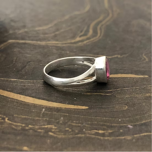 Handcrafted Square Designer Pink <b>Quartz</b> 925 Silver Luxury <b>Ring</b> 3.2 Grams Jewelry Gift for Any Occasion & Daily Wear - Product Image 3