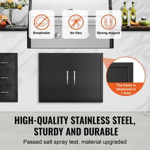Maniglie verticali da 31W x 24H pollici per porte da cucina esterne, maniglie a filo per pannelli freddi, accessori per mobili da cucina - Product Image 3