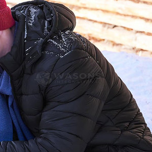 Classic Men Puffer <b>Jacket</b> Lightweight <b>Packable</b> Warm Winter Outerwear Comfortable Daily Wear - Product Image 5