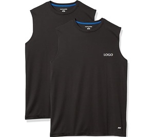 Men's 100% Cotton Sleeveless <b>Tank</b> <b>Top</b> Breathable Quick Dry <b>Knitted</b> Vest Casual Gym Workout Wear - Product Image 4