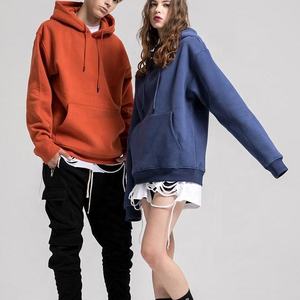 Wholesale Solid Lined Winter Knitted Fleece Pullover Hoodies Unisex Men Oversize Gym <b>Hoodie</b> Customized OEM - Product Image 4